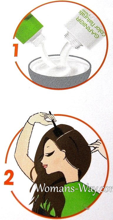 Как красить волосы из флакона